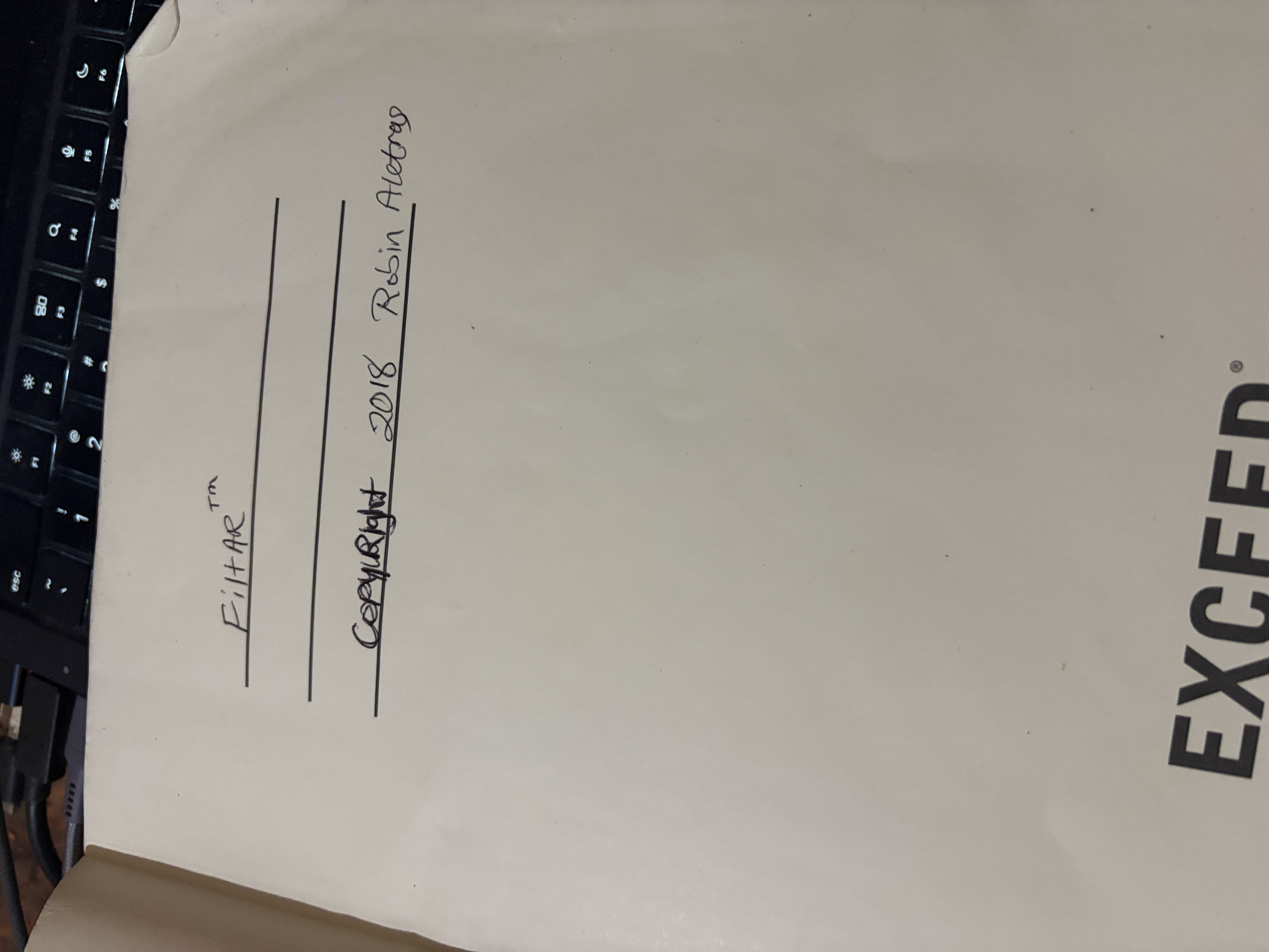 FiltAR Notebook, Copyright 2015-2018, Robin Aletras